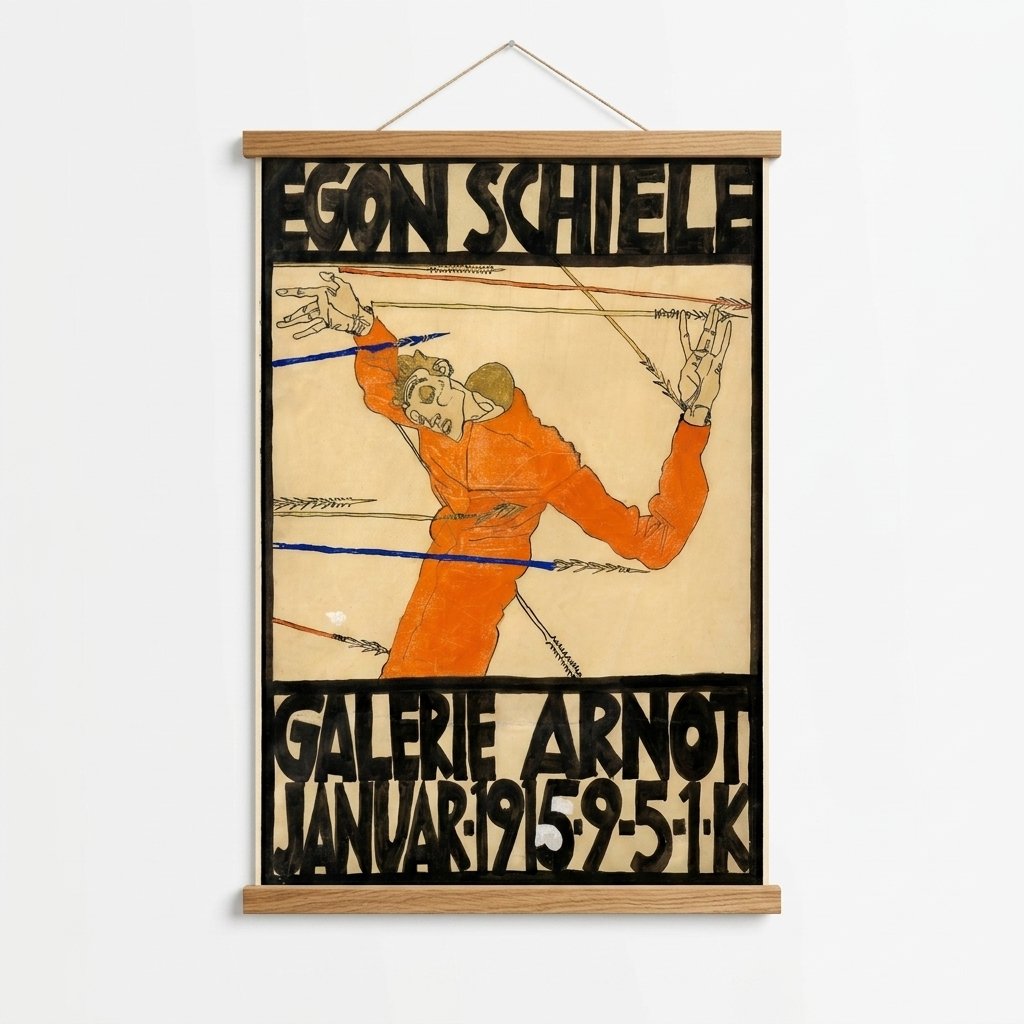 Cartel de la Exposición de Schiele en la Galería Arnot — vista 5