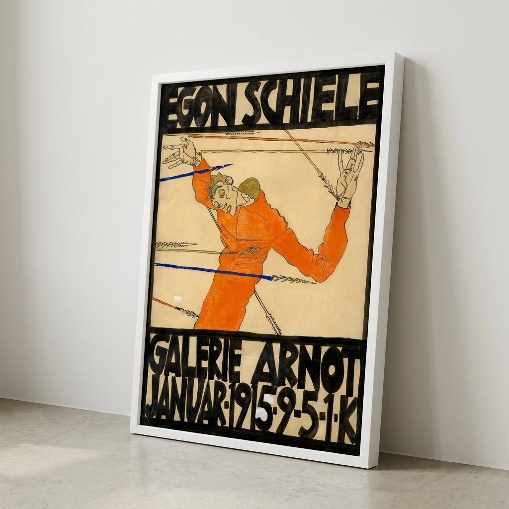 Cartel de la Exposición de Schiele en la Galería Arnot — vista alternativa