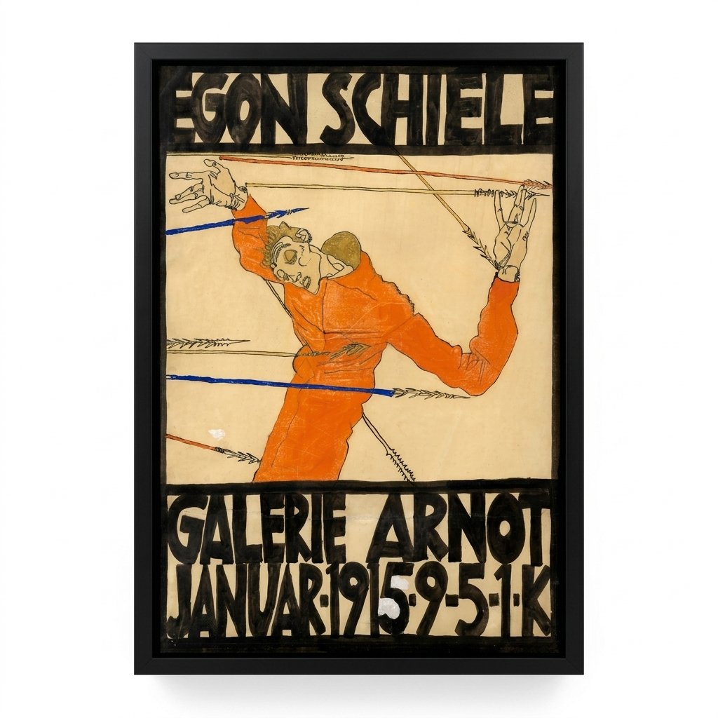 Cartel de la Exposición de Schiele en la Galería Arnot — vista 5