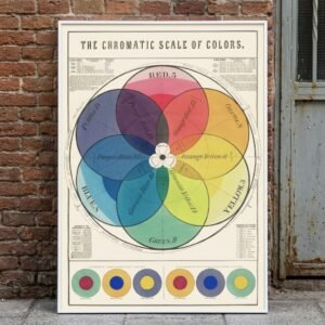 Escala Cromática de los Colores Póster