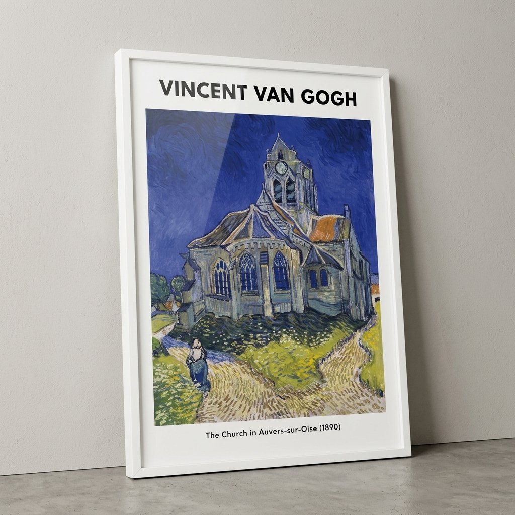 La Iglesia de Auvers-sur-Oise: Vista desde el Ábside — vista alternativa