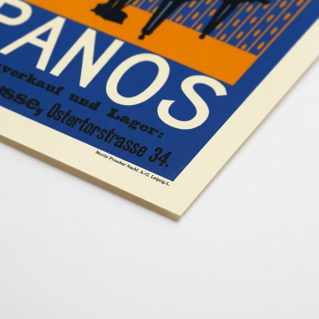 Pianos Feurich - Cartel Publicitario Vintage — vista 4