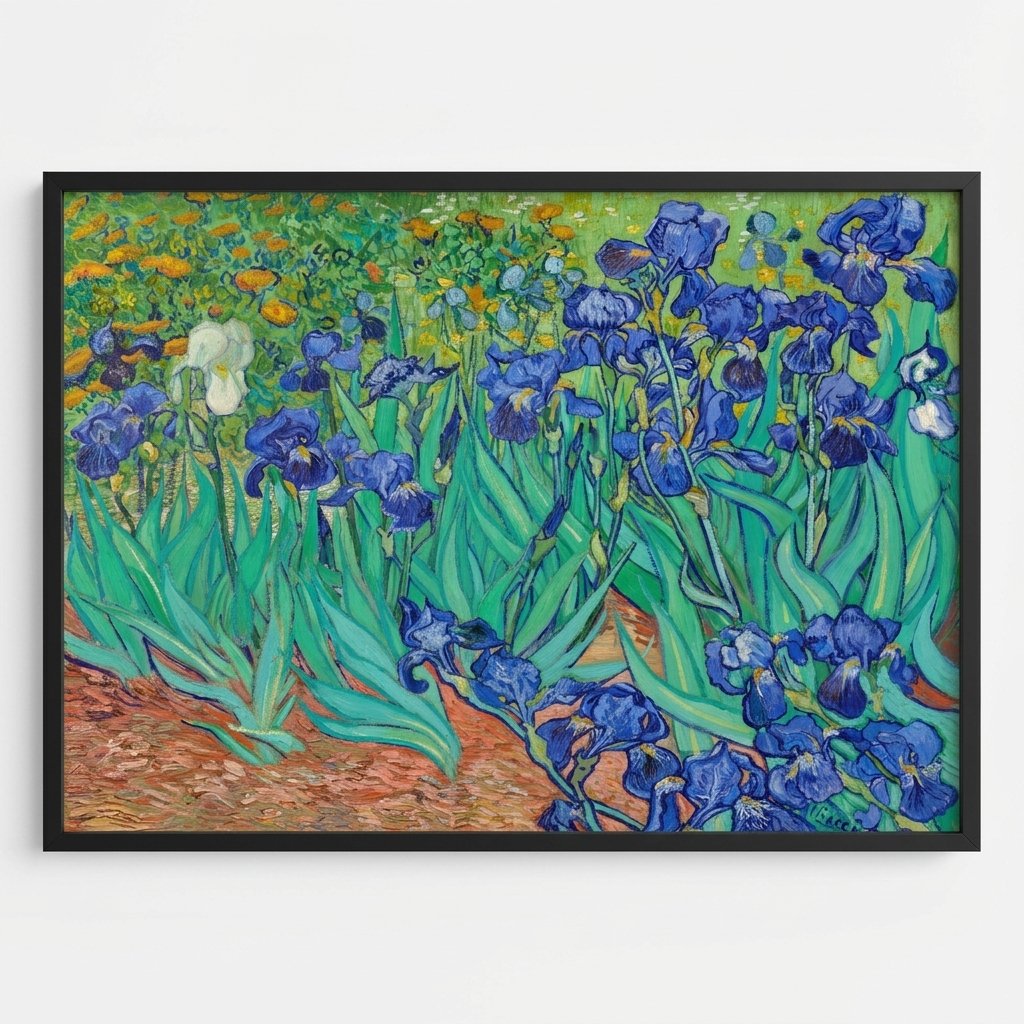 Iris - Flores en Violeta y Verde — vista 5