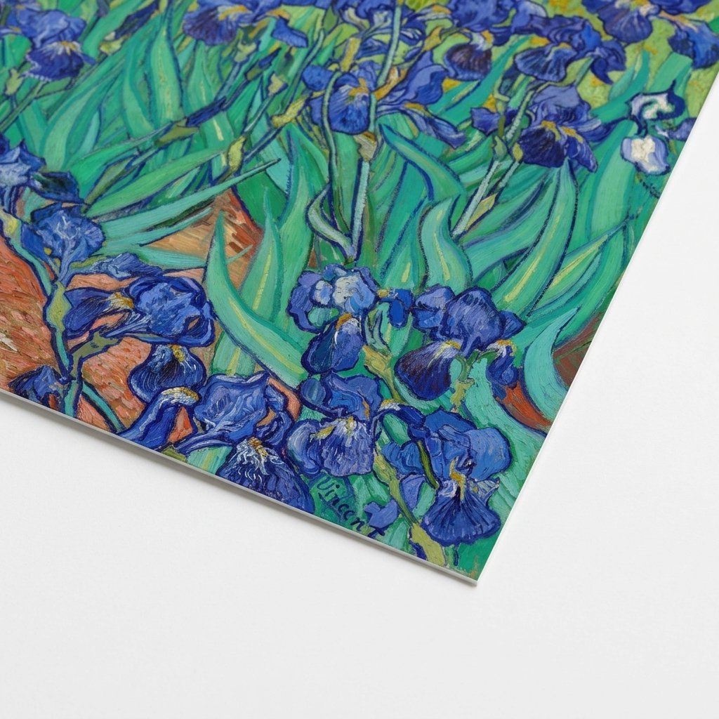 Iris - Flores en Violeta y Verde — vista 4